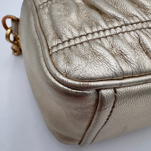 PRADA Nappa Gaufre Camera Bag Gold - Picture 6 of 12